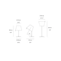 Artemide Melampo Tilting Table Lamp By Adrien Gardère