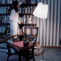 Artemide Melampo Lampada Inclinabile da Terra By Adrien Gardère