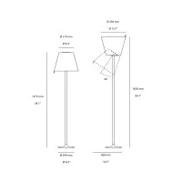 Artemide Melampo Lampada Inclinabile da Terra By Adrien Gardère