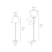 Artemide Melampo Mega Lampada Inclinabile da Terra By Gardère