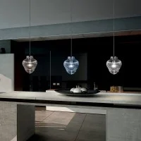 Zafferano Bonnie and Clyde Suspension Lamp in Glass E27