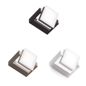 Vivida Axella Lampada a Parete Applique Orientabile 3000k bianco nero e sabbia