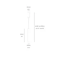 Ideal Lux Tube D4 Lampada da Sospensione Cilindrica a LED
