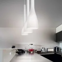 Ideal Lux Flut Big Lampada da Sospensione in Vetro per Interni