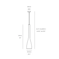 Ideal Lux Flut Big Suspension Lamp in Glass for Indoor
