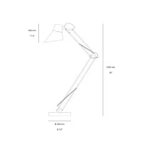 copy of Ideal Lux Sally TL1 Technical Table Lamp with Springs