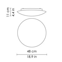 Ai Lati Lights BIS Round Ceiling or Wall Lamp D. 48 cm IP44