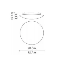 Ai Lati Lights BIS Round Ceiling or Wall Lamp D. 40 cm IP44 Ai Lati Lights BIS Round Ceiling or Wall Lamp D. 40 cm IP44