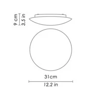 Ai Lati Lights BIS Round Ceiling or Wall Lamp D. 31 cm IP44