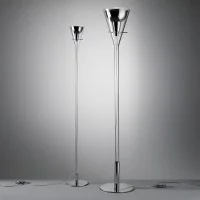 Fontana Arte Flute Media Lampada da Terra in Vetro per Interno
