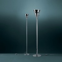 Fontana Arte Flute Media Lampada da Terra in Vetro per Interno