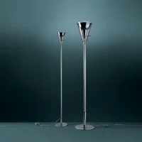 Fontana Arte Flute Media Lampada da Terra in Vetro per Interno