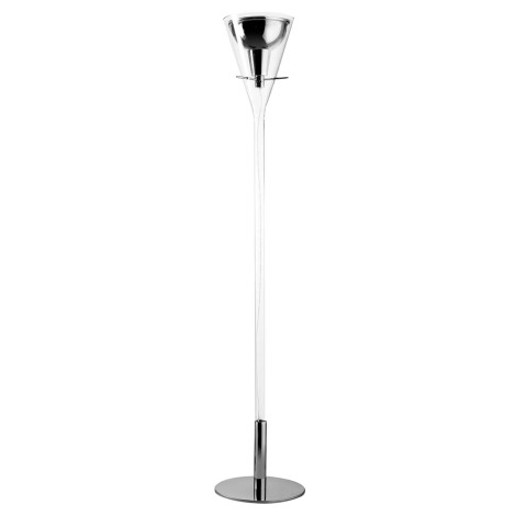 Fontana Arte Flute Grande Lampada da Terra in Vetro per Interno