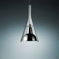 Fontana Arte Flute Lampada LED da Sospensione in Vetro per Interno