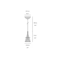Fontana Arte Flute Lampada LED da Sospensione in Vetro per Interno