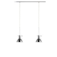 Fontana Arte Flute Doppia Lampada LED da Sospensione per Interno