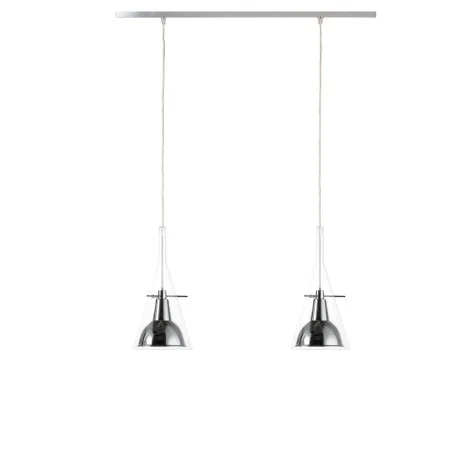 Fontana Arte Flute Doppia Lampada LED da Sospensione per Interno