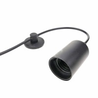Passacavo da Soffitto Mini Rosetta o Parete Vintage Nero