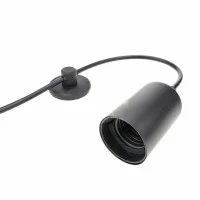 Passacavo da Soffitto Mini Rosetta o Parete Vintage Nero