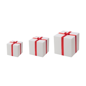 Slide Design Merry Cube Bright LED Christmas Box Decoration