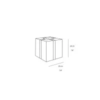Slide Design Merry Cubo Pacco Natalizio Luminoso Decorativo a LED