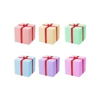 Slide Design Merry Cubo LED RGB Pacco Natalizio Luminoso a Batteria