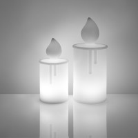 Slide Design Fiamma e Fiammetta Candela Decorativa Luminosa LED