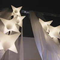 Slide Design SIRIO LED Light Christmas Star by Giò Colonna