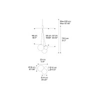 Lodes Random Lampada LED da Sospensione in Vetro By Chia-Ying Lee