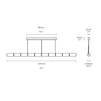 Flos Luce Orizzontale S2 Lampada a Sospensione in Vetro by Bouroullec
