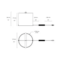 Flos To-Tie T1 Lampada LED da Tavolo Cilindrica in Vetro by Poletti