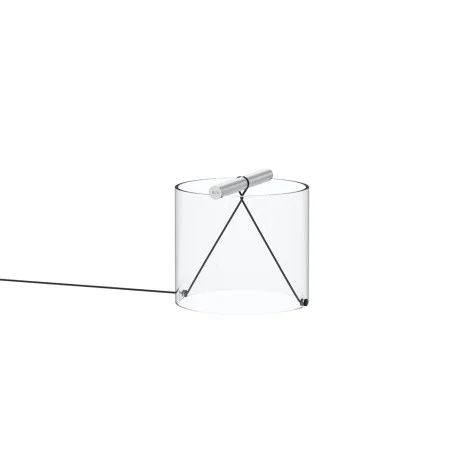 Flos To-Tie T1 Cylindrical Glass LED Table Lamp by Guglielmo Poletti