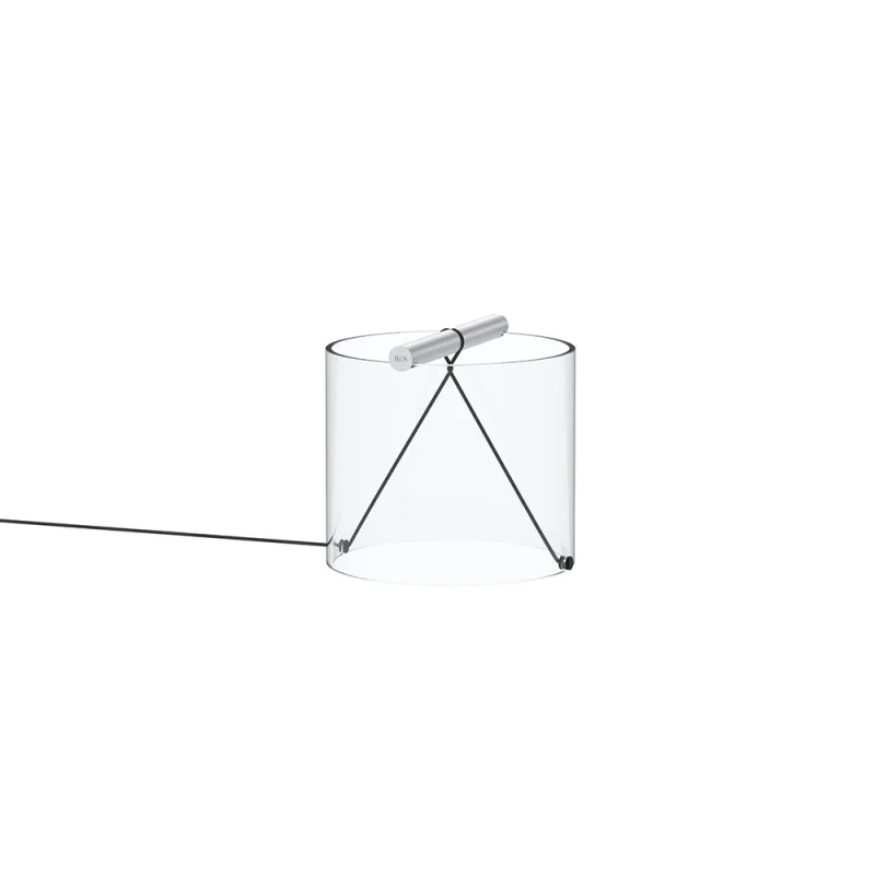 Flos To-Tie T1 Cylindrical Glass LED Table Lamp by Guglielmo Poletti