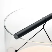 Flos To-Tie T3 Cylindrical Glass LED Table Lamp by Guglielmo Poletti