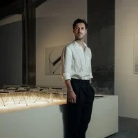 Flos To-Tie T3 Cylindrical Glass LED Table Lamp by Guglielmo Poletti