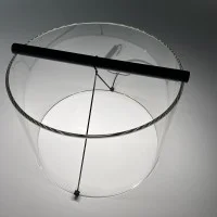 Flos To-Tie T3 Cylindrical Glass LED Table Lamp by Guglielmo Poletti