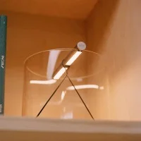 Flos To-Tie T3 Lampada LED da Tavolo Cilindrica in Vetro by Poletti