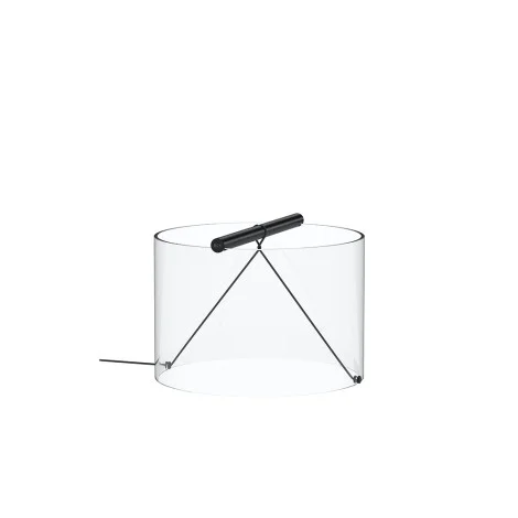 Flos To-Tie T3 Cylindrical Glass LED Table Lamp by Guglielmo Poletti
