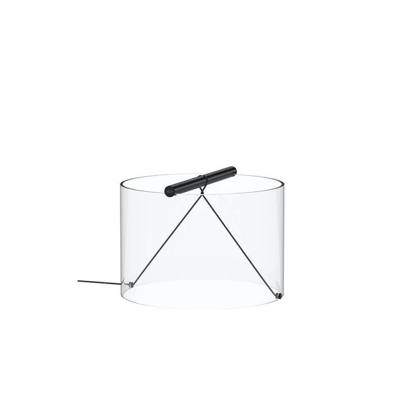Flos To-Tie T3 Cylindrical Glass LED Table Lamp by Guglielmo Poletti