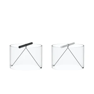 Flos To-Tie T3 Cylindrical Glass LED Table Lamp by Guglielmo Poletti