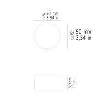 Ai Lati Mine LED Lampada Tonda da Parete o Soffitto cilindrica Ai Lati Mine LED Lampada Tonda da Parete o Soffitto cilindrica