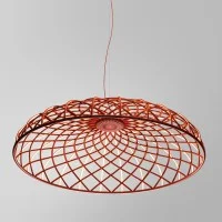 Flos Skynest S Woven Fabric Suspension LED Lamp by Marcel Wanders