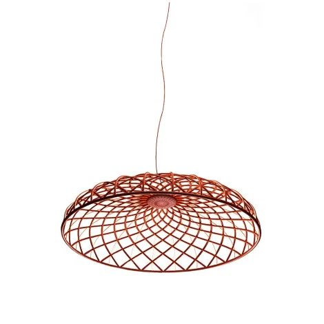 Flos Skynest S Woven Fabric Suspension LED Lamp by Marcel Wanders