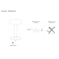 Flos Gustave Residential USB Rechargeable Battery LED Lamp