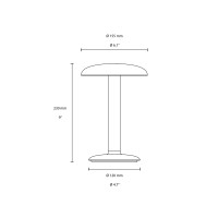 Flos Gustave Hospitality LED Lamp with Rechargeable Batteries