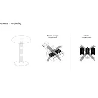 Flos Gustave Hospitality LED Lamp with Rechargeable Batteries
