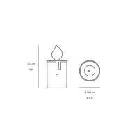 Slide Design Fiamma and Fiammetta Decorative Luminous LED Candle