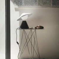 Stilnovo Fante Conical LED Table Lamp with Adjustable Disc