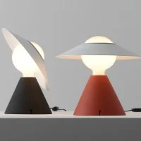 Stilnovo Fante Conical LED Table Lamp with Adjustable Disc