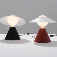 Stilnovo Fante Conical LED Table Lamp with Adjustable Disc